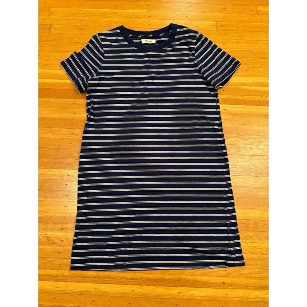 Madewell Tina Striped Tee Shirt Dress
